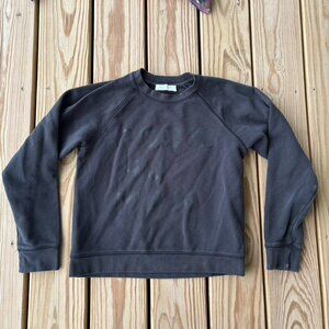 ** EVERLANE 100% Human Crewneck Sweatshirt Black Medium